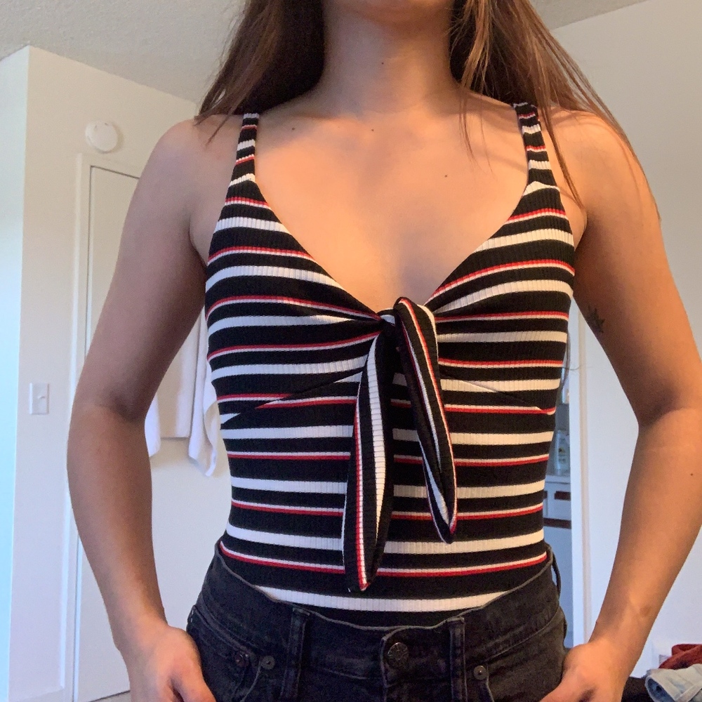 Stripped Bodysuit